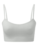 Women's TriDri® recycled seamless ''3D fit'' multi-sport flex bra — Cool Grey Melange