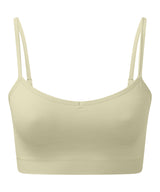 Women's TriDri® recycled seamless ''3D fit'' multi-sport flex bra — Sage Green Melange
