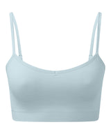 Women's TriDri® recycled seamless ''3D fit'' multi-sport flex bra — Sky Blue Melange