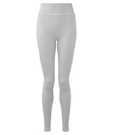 Women's TriDri® recycled seamless ''3D fit'' multi-sport flex leggings — Cool Grey Melange