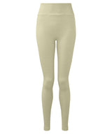 Women's TriDri® recycled seamless ''3D fit'' multi-sport flex leggings — Sage Green Melange