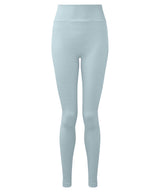 Women's TriDri® recycled seamless ''3D fit'' multi-sport flex leggings — Sky Blue Melange