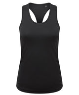 Women's TriDri® recycled performance slim racer back vest — Black