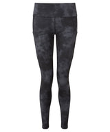 Women's TriDri® recycled performance full-length leggings — Acid Wash