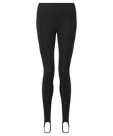 Women's TriDri® recycled fashion stirrup leggings — Black