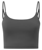 Women's TriDri luxe bra — Charcoal