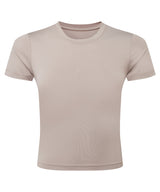 Women's TriDri luxe fitted tee — Stone
