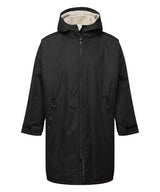Tridri® Recycled all-seasons waterproof changing robe — Black/Natural