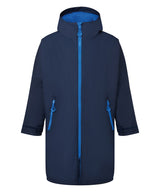 Tridri® Recycled all-seasons waterproof changing robe — Navy/Sapphire