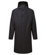 TriDri® Recycled all-seasons waterproof longline robe — Black/Black