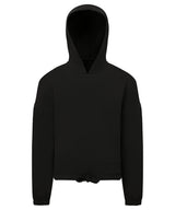 Kids TriDri® recycled cropped oversize hoodie — Black