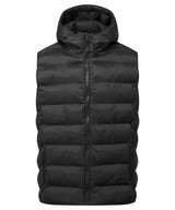 Solitude recycled hooded bodywarmer — Black