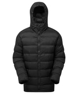 Solitude recycled hooded jacket — Black