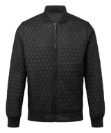 Quilted flight jacket — Black