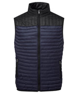 Domain two-tone gilet — Navy/Black