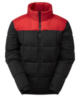 Fourteener box quilt jacket — Black/Red