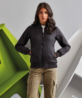 Women's quilted flight jacket — lifestyle