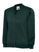 Childrens Cardigan — Bottle Green