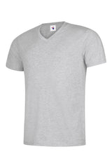 Classic V Neck T-shirt — Heather Grey