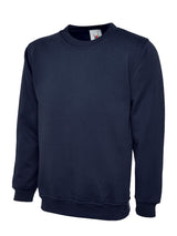 Ladies Deluxe Crew Neck Sweatshirt — Navy