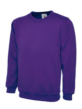 Ladies Deluxe Crew Neck Sweatshirt — Purple