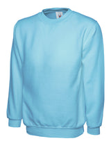 Ladies Deluxe Crew Neck Sweatshirt — Sky