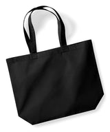 Organic premium cotton maxi tote — lifestyle