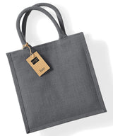 Jute midi tote — Graphite Grey/Graphite Grey