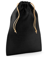 Jute stuff bag — Black/Natural