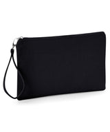 Canvas wristlet pouch — lifestyle