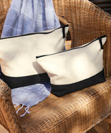 Dipped base canvas accessory bag — lifestyle