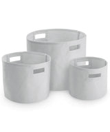 Canvas storage tubs — Light Grey