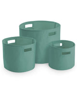 Canvas storage tubs — Sage Green