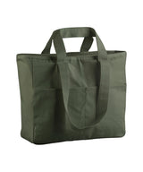 Double-handle cargo pocket tote — Olive Green