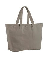 Oversized heavy duty canvas tote bag — Mushroom