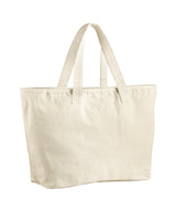 Oversized heavy duty canvas tote bag — Natural