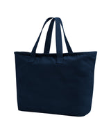 Oversized heavy duty canvas tote bag — Navy