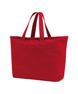 Oversized heavy duty canvas tote bag — Scarlet Red