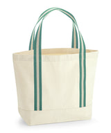 EarthAware® organic boat bag — Natural/Sage Green
