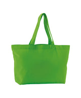 EarthAware® organic twill shopper — Apple Green