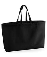 Oversized canvas tote bag — Black
