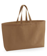 Oversized canvas tote bag — Caramel