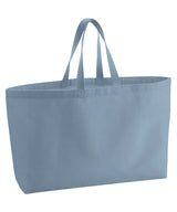 Oversized canvas tote bag — Dusty Blue