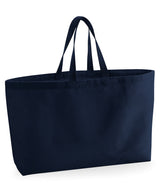 Oversized canvas tote bag — French Navy