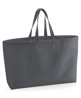 Oversized canvas tote bag — Graphite Grey