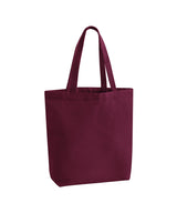 Heavyweight canvas tote bag — Burgundy