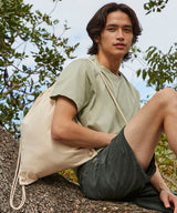 Recycled cotton gymsac — lifestyle