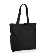 Recycled cotton maxi tote — Black