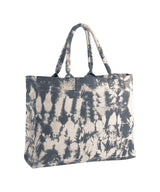 Tie-dye canvas tote bag — Natural Black Tie-Dye