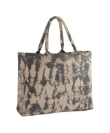 Tie-dye canvas tote bag — Sand Black Tie-Dye